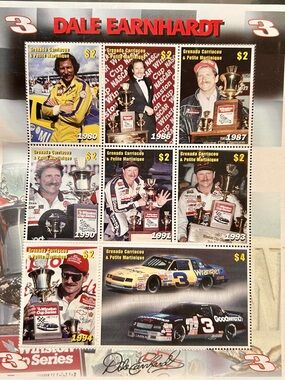 Commemorative Stamp Sheet - Dale Earnhardt